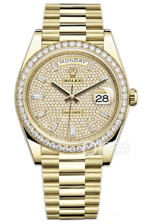 Rolex Day-Date Model M228348RBR-0037 Automatic machinery, 18K gold, 40mm