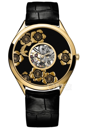 Vacheron Constantin's master artist La Symbolique des laques maki-painted "Plum Blossom and Oriole" 18k gold