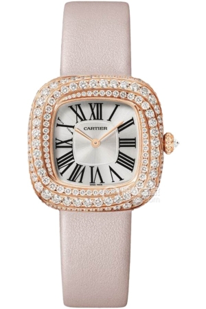 Cartier COUSSIN DE CARTIERWJCS0005 Quartz, 18k rose gold set with diamonds, 30.4*31.1mm