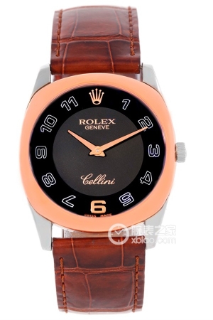 Rolex Cellini 4233/9BI Manual mechanical, 18k rose gold, 38mm
