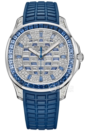 Patek Philippe Aquanaut 5268/461G-001 Automatic mechanical movement, 18k white gold, lugs set with 8 baguette diamonds (0.38.8mm).